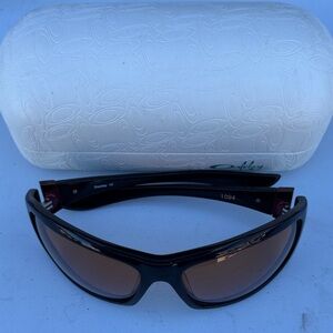 Oakley (obey)Black Frame Sunglasses with Brown Tint - used